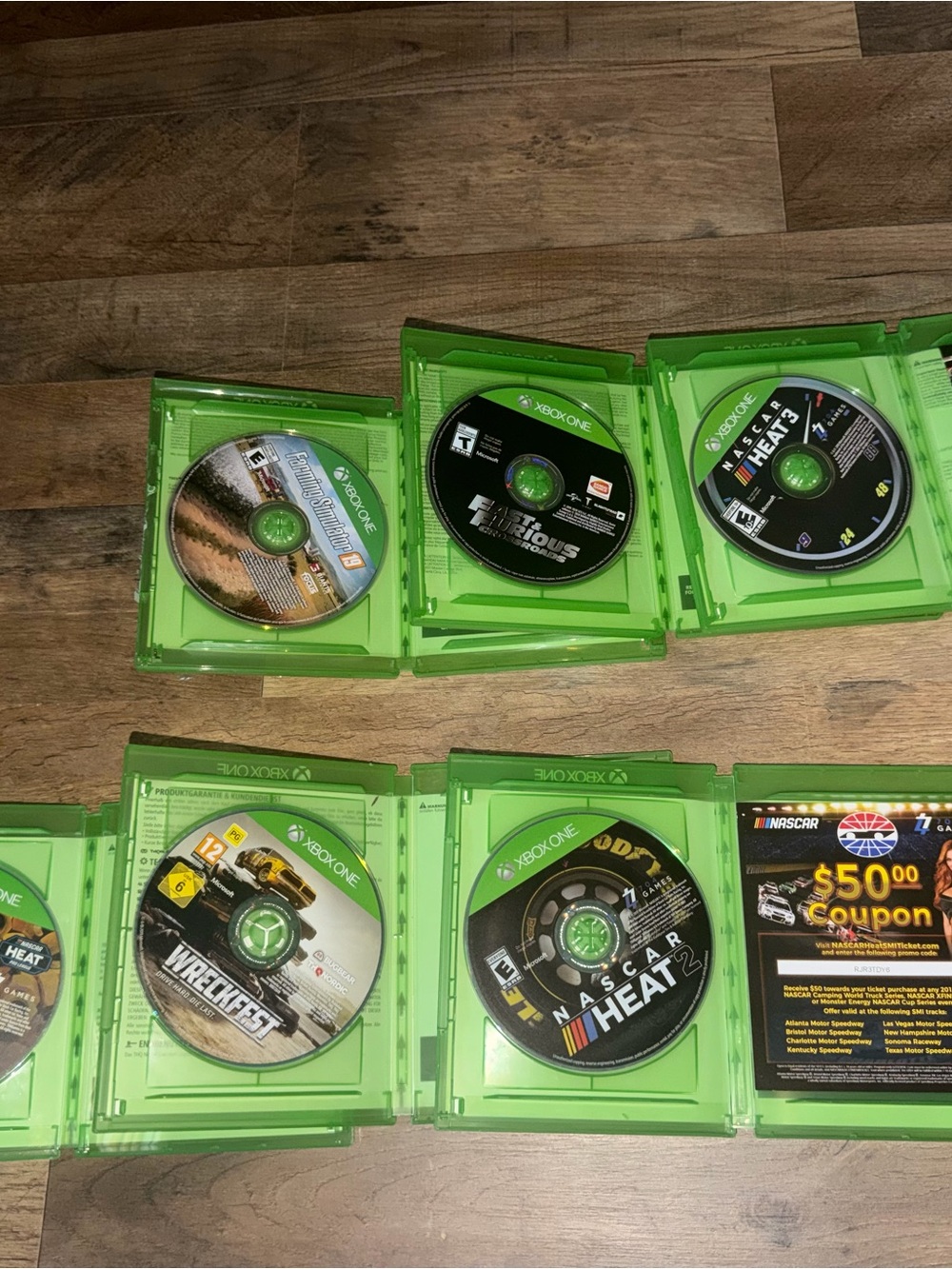 Racing Game Bundle in Green Cases - Multiple Titles - Picture 2 of 2